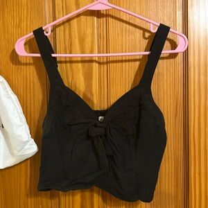 Hollister black tank crop